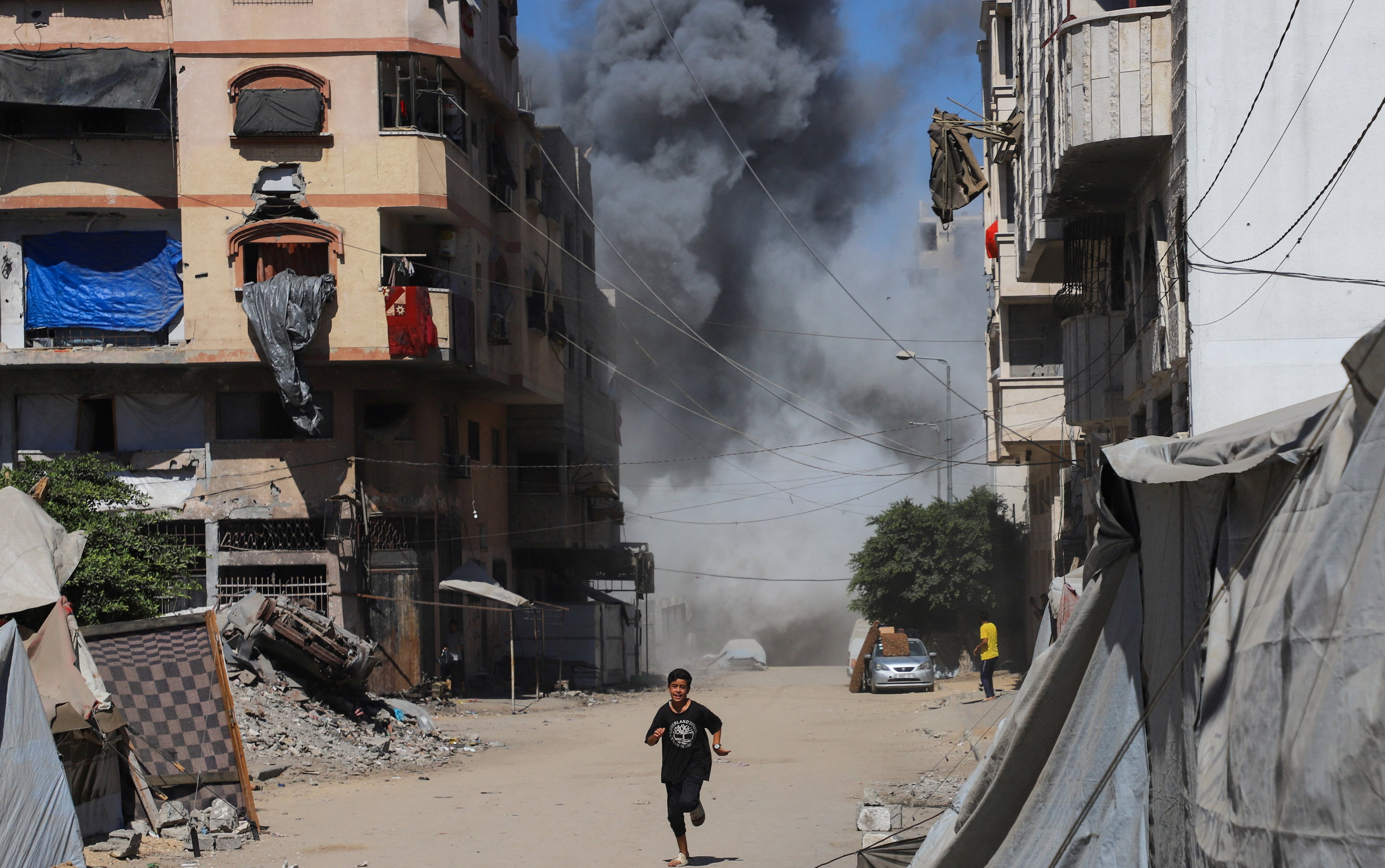 Israel ramped up attacks on Gaza and the occupied West Bank, with the US State Secretary in the country, as the UN endorses the two-state solution. Image courtesy: Reuters